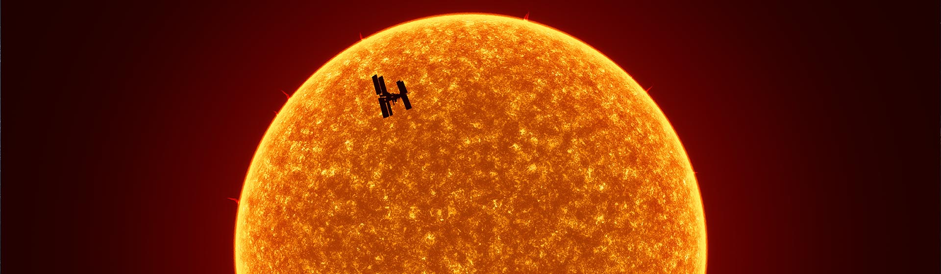 image of sun and satellite