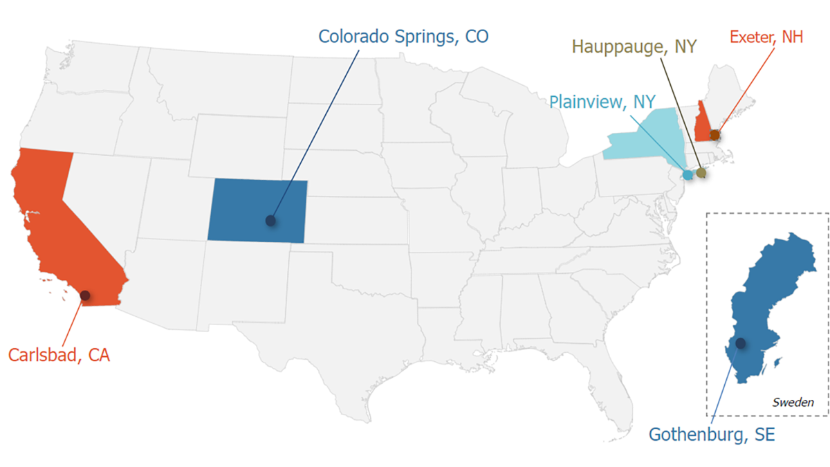 Frontgrade Locations Map